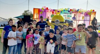 Colonia Victoria _ Un día del niño como debe ser , con amor refrigerio juegos y regalos para todos los niños