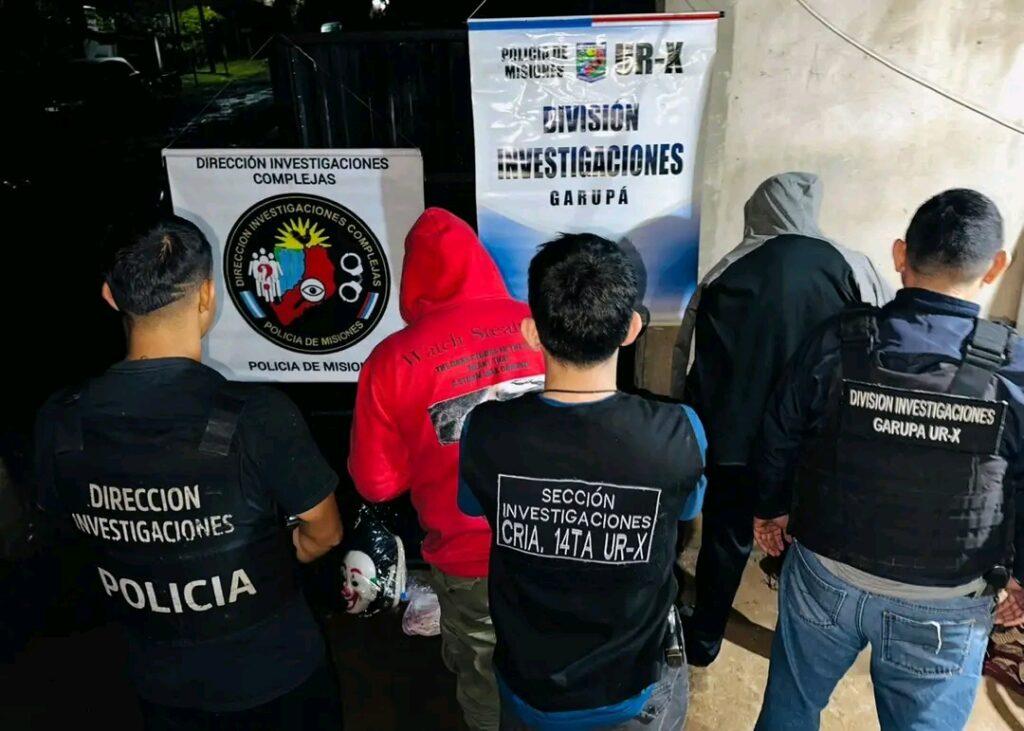 Cayó peligrosa banda de «entraderas» en Posadas🚔: secuestraron armas, droga, dinero y objetos robados
